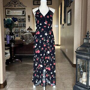 NoBo/No Boundaries*Floral Print Hi/Low Asymmetrical Sleeveless Dress